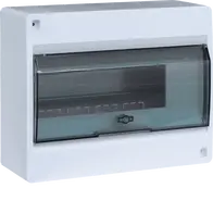 Sm.distr.,VD/IC²,surface,1row,10M,IP40,MS-terminals,N+PE,AUS,transparent door