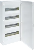 Small distributor,golf,surface,4row,IP40,48M,MS-terminal,ANZ,N+PE,white door