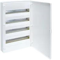 Small distributor,golf,surface,4row,IP40,72M,MS-terminal,ANZ,N+PE,white door