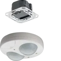 Presence detector 360°, 1 channel, wall mounted, white
