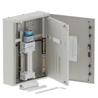 Single chassis, apex, 24Pole, 250A Isolator Twin, 6 Modules, grey, 800x600x200mm