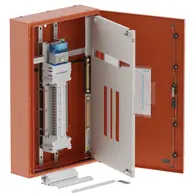Single chassis, apex, 36 Pole,160A Isolator Twin,6 Modules,orange,1000x600x200mm