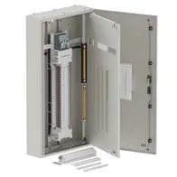 Singe chassis, apex, 60Pole, 160A MCCB Twin, 6 Modules, grey, 1200x600x200mm