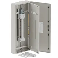 DB, apex+, 42/12Pole,160A MCCB Twin, 8 Modules, grey, 1400x600x200mm