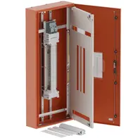 DB, apex+, 42/12Pole,200A MCCB Twin, 8 Modules, orange, 1400x600x200mm