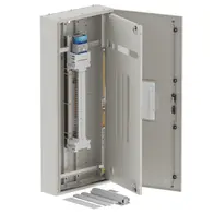 DB, apex+, 42/12Pole,160A Isolator Twin, 8 Modules, grey, 1400x600x200mm