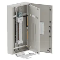 DB, apex+, 48Pole, 200A MCCB Twin,8 Mod+26 Mod, grey,1200x600x200mm