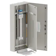 DB, apex+, 60Pole,250A Isolator 2x8 Mod+26 Mod, grey, 1400x600x200mm