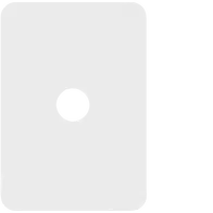 Allure 1 Gang Switch Cover MW