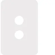 Allure 2 Gang Switch Cover MW