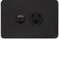 Allure Single GPO 10A with round Earth MB