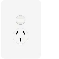 Allure Single GPO 10A Vertical