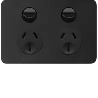 Allure Double GPO Matt Black