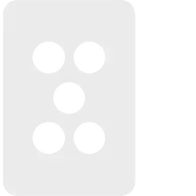 Allure 5 Gang Switch Plate MW