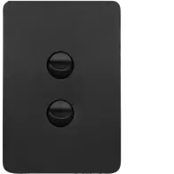 Allure 2 Gang Switch Plate cw mechs MB