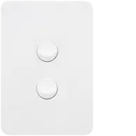 Allure 2 Gang Switch Plate cw mechs