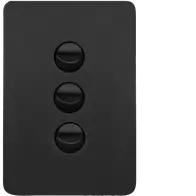 Allure 3 Gang Switch Plate cw mechs MB