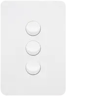 Allure 3 Gang Switch Plate cw mechs MW