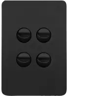 Allure 4 Gang Switch Plate cw mechs MB