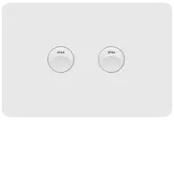Allure 2 Gang IP44 Plate Horiz MW