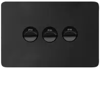 Allure 3 Gang IP44 Plate Horiz MB