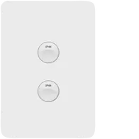 Allure 2 Gang IP44 Plate Vert MW