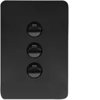 Allure 3 Gang IP44 Plate Vert MB