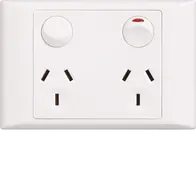 Premiere 10A horz twin GPO