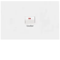 FIN Cooker switch 40A DP  Horiz MW