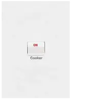 FIN Cooker switch 40A DP  Vert MW