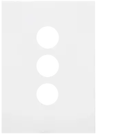 FIN 3 Gang Switch Cover MW