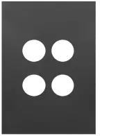 FIN 4 Gang Switch Cover MB