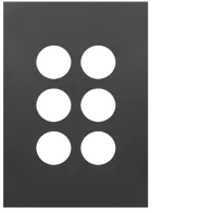 FIN 6 Gang Switch Cover MB