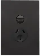 FIN Single GPO 10A Vertical MB