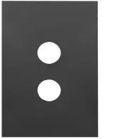 FIN 2 Gang Switch Plate MB