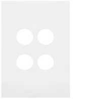 FIN 4 Gang Switch Plate MW