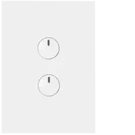 FIN 2 Gang Switch c/w 240v press mechs MW