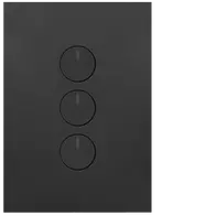 FIN 3 Gang Switch c/w 240v press mechs MB