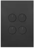 FIN 4 Gang Switch c/w 240v press mechs MB