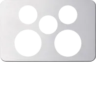 Silhouette 2G socket + switch cover AL