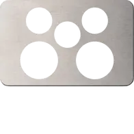 Silhouette 2G socket + switch cover SS