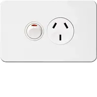 Silhouette 10A socket Horz + shutter