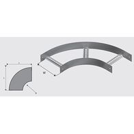 N1B1503H NEMA 1 Cable Ladder Bend HDG