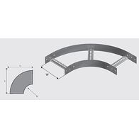 N2B1504H NEMA 2 Cable Ladder Bend HDG