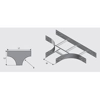 N3T6004H NEMA 3 Cable Ladder Tee HDG