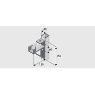 E1075-4 Cantilever Bracket HDG