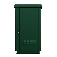 CERTECH 24RU 600mm Deep Outdoor Freestanding Cabinet. IP45 Rated, Forest Green **Made to Order**