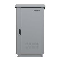 CERTECH 24RU 600mm Deep Outdoor Freestanding Cabinet. IP45 Rated, Grey