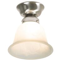 16cm Bell Shaped Alabaster Glass DIY Batten Fix