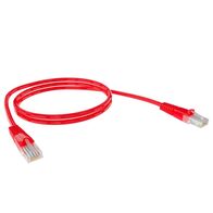 CERTECH Cat6 24AWG U/UTP RJ45 Patch Lead, 3m, Red PVC Jacket